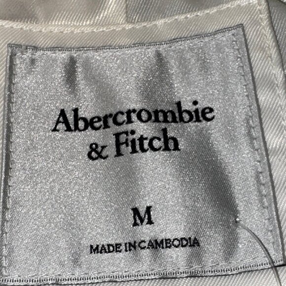 NWT Abercrombie & Fitch Ivory Blazer with Gold Hardware Size Medium - Picture 8 of 14